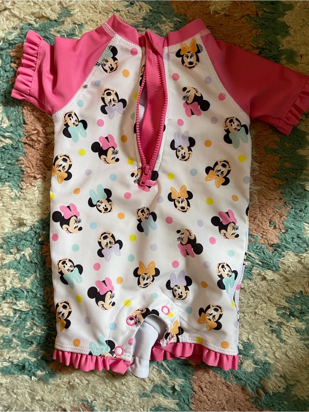 Minnie Mouse Toddler Rash Guard Swimsuit